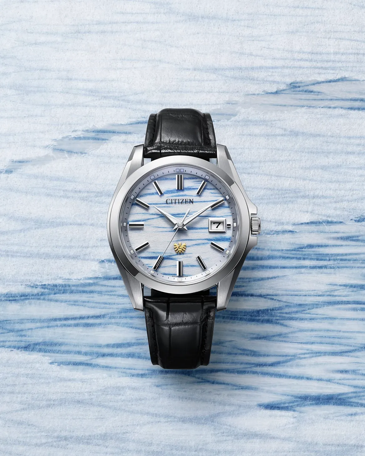 The Citizen White Dial Genuine Crocodile Strap AQ4090-08A | CITIZEN